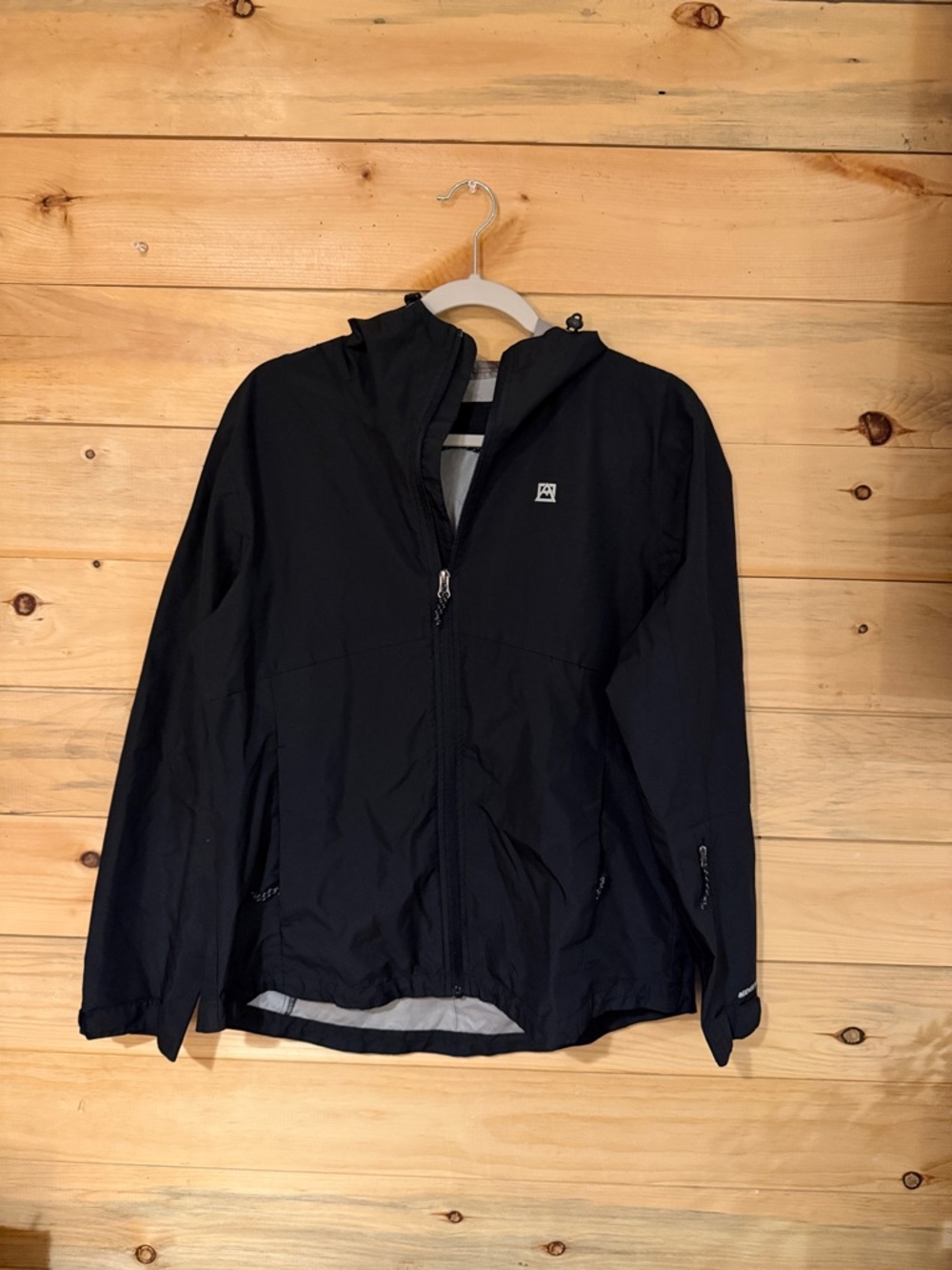 Avalanche Black Hooded Men's Windbreaker Jacket
